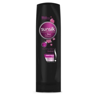 SUNSILK CONDITIONER BLACK SHINE 16P*350 ML | بلسم صانسيلك للشعر الاسود 16حبه*350مل