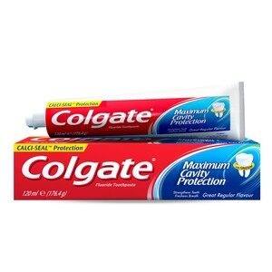 COLGATE CAVITY PROTECTION 48*120ML | معجون اسنان كولجيت ادفانسد وايت 48*120مل