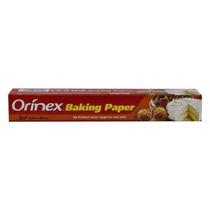 ORINEX BAKING PAPER SHEET (38*30CM*15 SHEET )*36ps ورق زبده اورنيكس 38*30سم*15ورق) *36