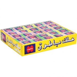 BATOOK GUM COLOR 4*40P | علك باطوق 4حبات ملون 40