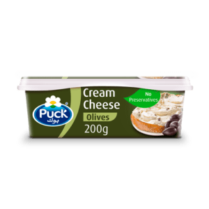 PUCK CREAM CHEESE OLIVES 20*200GM | جبنة كريم بوك زيتون 20*200جرام