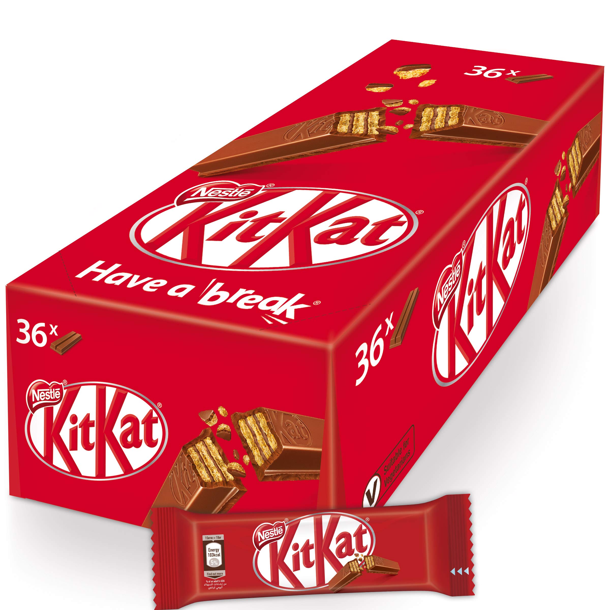 KITKAT SMALL 2FINGER (36P)16 OTR*17.7GM | كيت كات صغير 36حبه *16 باكت*17.7 جرام