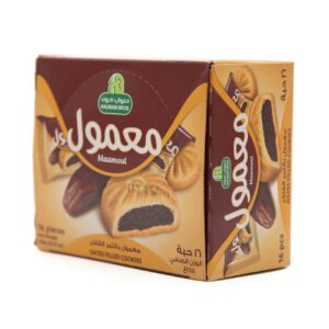 MAAMOUL DATES FILLED COOKIES 16P*16 OTR*288 GM | معمول حلواني بالتمر 16حبه*16 باكت*288جرام