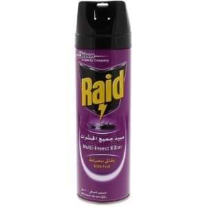 RAID MULTI INSECT KILLER 48P*300ML | فليت ريد بنفسجي مبيد الصراصير والنمل 48حبه*300مل