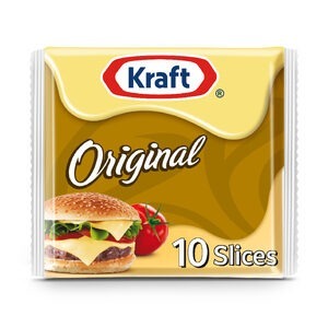 KRAFT CHEESE SLICE (10SLICE) 24*200GM | جبن سليس كرافت الاصلية (10حبه) 24*200ج