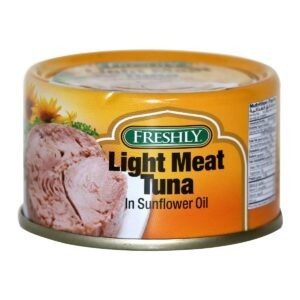 FRESHLY LIGHT MEAT TUNA 48P*100 GM | لحم تونه الخفيف فرشلي 48 حبه*100 جرام