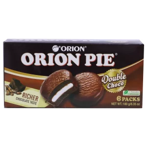 ORION PIE DOUBLE CHOCO 16P*OTR6*30 GM | بسكوت اوريون بي شوكو 16حبه*6باكت*30 جرام