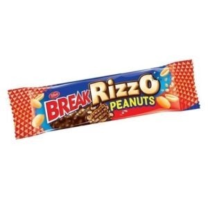 TIFFANY BREAK RIZZO PEANUTS 12P*24 OTR*35 GM | شوكولاتة بريك ريزو الفول السوداني 12 حبه*24 باكت*35 جرام