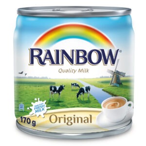 RAINBOW MILK CAN 170G*96P | حليب مركز ابو قوس علب 96*170 جرام