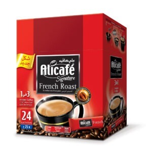 ALICAFE SIGNATURE FRENCH ROAST 3 IN 1 BOX 20P*OTR 24*25 GM | علي كافي فرنسي باكيت احمر 24 حبه*20 باكت*25جرام