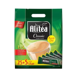 ALI TEA CLASSIC KARAK TEA 3 IN 1 (25+5)*20 OTR*20 GM | علي كافي كلاسيك شاي كرك (25حبه+5)*20 كيس*20 جرام