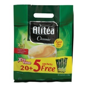 ALI TEA CLASSIC KARAK TEA 3 IN 1 XTRA VALUE(20+5P)24 OTR*20GM | علي كافي كلاسيك شاي كرك 3في1(20+5ضرف)24باكت*20جرام
