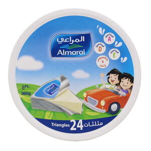 ALMARAI TRIANGLE CHEESE 8P*24 PORTION *360 GM | جبن مثلثات المراعي *8 قطعه*24حبه*360 جرام