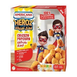 AMERICANA CHICKEN POPCORN 18P*400GM | بوب كورن الدجاج امريكانا 18حبه*400جرام