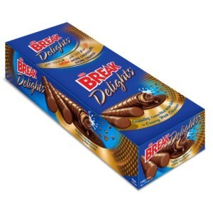 BREAK DELIGHT CHOCOLATE 12P*24 OTR*25 GM | شوكولاتة تيفاني بريك ديلايتس 12 حبه*24 باكت*25 جرام