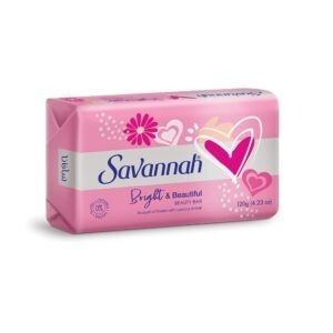 SAVANNAH SOAP BRIGHT&BEAUTIFUL ROSE 48P*120 GMM | صابون جسم سافانا وردي 48حبه*120جرام