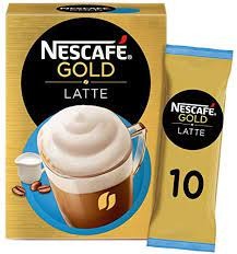 NESCAFE GOLD LATTE 10P*10 OTR*19.5 GM) | نسكافي جولد لاتيه 10 ضرف*10باكت *19.5جرام