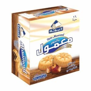DEEMA DATE MAAMOUL REGULAR 12*16*16GM | معمول محشو بالتمر الطبيعي ابيض ديمه 12*16*16 جرام