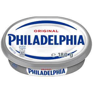 PHILADELPHIA CREAM CHEESE PLAIN 40*180GM | جبن فيلادلفيا قابلة للدهن 40*180 جرام