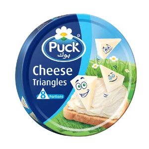 PUCK TRIANGLE CHEESE 8 PORTION 40P*120 GM | جبن مثلثات بوك 8قطعه* 40 حبه*120جرام