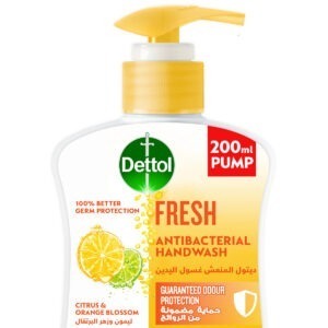 DETTOL HANDWASH CITRUS&ORANGE YELLOW 12P*200 ML | غسيل ايدي ديتول عطر الصنوبر 12 حبه *200 مل