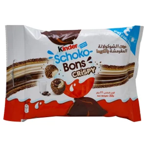 KINDER SCHOKO BONS CRISPY 64P*22 GMm | كندر شوكو بونس كريسبي 64حبه*22جرام