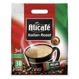 ALICAFE ITALIAN ROAST 3IN1 COFFE 30 SACHET*16 OTR*16.5 GM | علي كافي التحميص الايطالي 30 ضرف*16 كيس*16.5جرام