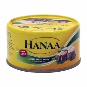 HANA TUNA 48P*95 GM | تونه هناء بزيت دوار الشمس صغير 48 حبه *95 جرام