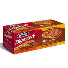 MCVITIES DIGESTIVE MILK CHOCLATE BISCUITS 24P*300 GM | بسكوت ديجستيف بالقمح والشوكولاته 24 حبه*300جرام