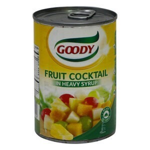 GOODY FRUIT COCKTAIL SYRUP MEDIUM 24P*425 GM  | فواكه مشكله قودي وسط 24 حبه*425 جرام