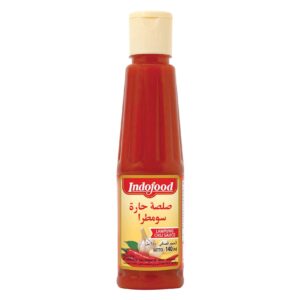 INDOFOOD SUMITRA HOT SAUCE SMALL 140ml*48p | صلصه حاره سومطرا 48*140 ملي