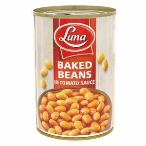 LUNA BAKED BEANS TOMATO SAUCE 400g*24p | فاصوليا لونا بالطماطم 24*400 جرام