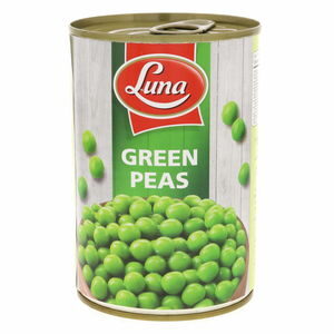 LUNA GREEN PEAS TIN 24P*400GM | لونا بازيلاء 24حبه*400جرام