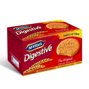 MCVITIES DIGESTIVE BISCUITS 24P*250 GM | بسكوت ديجستف ساده 24 حبه*250 جرام