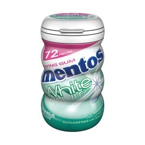 MENTOS WHITE GUM SPEARMINT 48*72PS