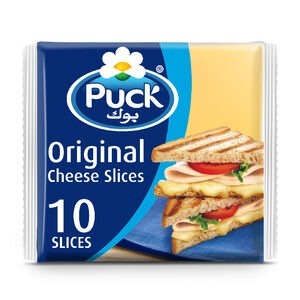 PUCK CHEESE SLICE NORMAL (10SLICE) 24*200GM | بوك جبن سليس ساده (10حبه) 24*200ج