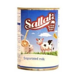 SALLATI EVAPORATED MILK BIG 48P*410GM | حليب مركز سلتي كامل الدسم 48حبه*410جرام