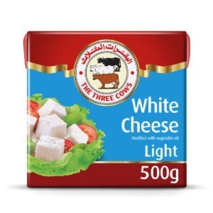 THREE COWS WHITE CHEESE LOW FAT 24P*500 GM | جبن ابيض البقرات الثلاث قليلة الدسم حبه *500 جرام