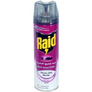 RAID MULTI INSECT KILLER ODORLESS 48P*300 ML | فليت ريد بنفسجي بدون رائحة 48 حبه*300 مل