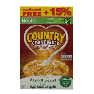CORN FLAKES COUNTRY 18*430+15FREE | كورن فلكس كونتري 18*430 جرام ./. 15 مجانا