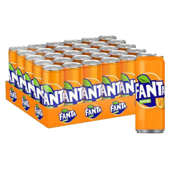 FANTA ORANGE CAN 30*250ML | فانتا برتقال علب 30*250مل