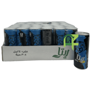 RITA POWER DRINK BLUE 30*240ML | شراب الطاقه ريتا علب ازرق 30*240 مل
