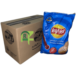LAYS KETCHUP 1/2SR 21P*5BAGS*12GM | شبس ليز كاتشب 0.5ريال 21حبه*5كيس*12جرام