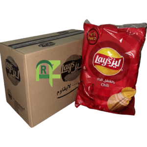 LAYS CHILLY 1/2SR 21P*5BAGS*12GM | شبس ليز حار 0.5ريال 21حبه*5كيس*12جرام