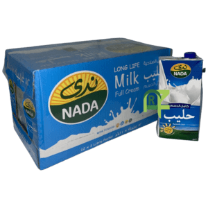 NADA MILK FF 12P*1LTR | حليب ندى كامل الدسم 12حبه*1لتر