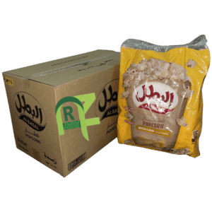 ALBATAL POPCORN CHIPS BUTTER 18P*5BAGS*14GM | فشار البطل زبدة 18حبه*5كيس*14جرام