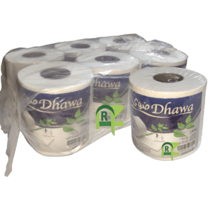 DHAWA TISSUE ROLL 6P*350M | مناديل رول ضوى 6حبه*350متر