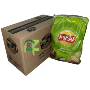 LAYS SALT & VINEGAR 1SR 14P*5BAGS*23GM | شبس ليز بالملح والخل 1ريال 14حبه*5كيس*23جرام