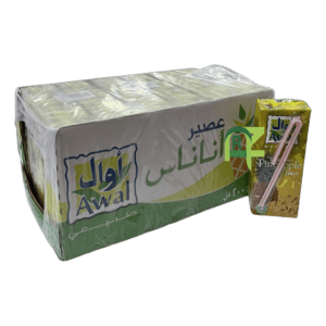 AWAL PINEAPPLE JUICE 18P*200ML | عصير اوال اناناس 18حبه*200مل
