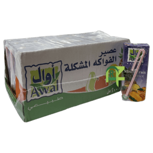 AWAL MIXED FRUIT JUICE 18P*200ML | عصير اوال فواكه مشكله 18حبه*200مل